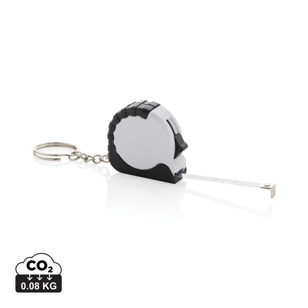 MeasureMate RCS reycled ABS 1 meter tape keychain transparent