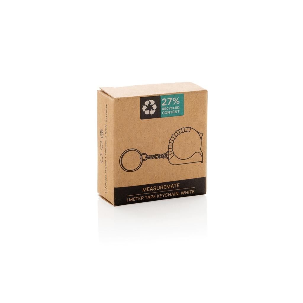 MeasureMate RCS reycled ABS 1 meter tape keychain transparent