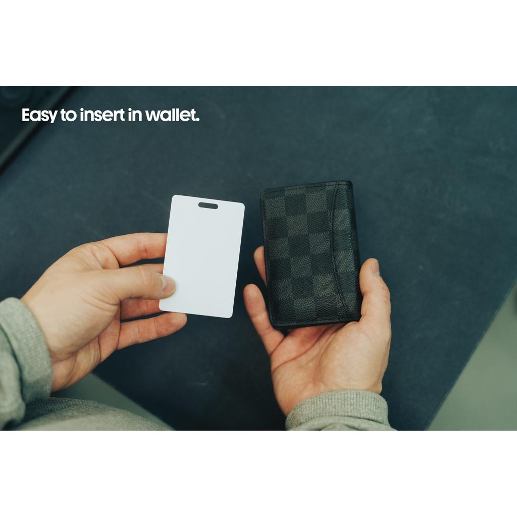 Findcard RCS recycled plastic item finder card transparent