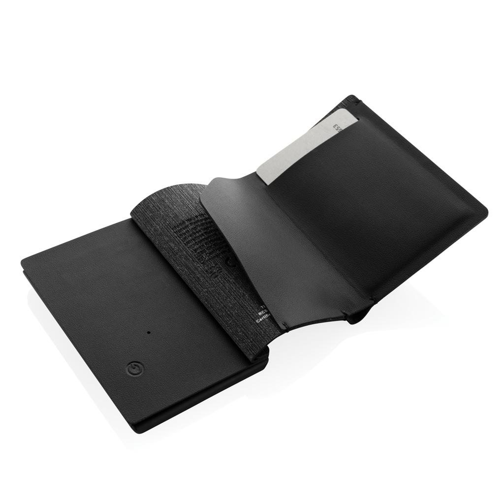 Seekcard RCS rpolyester card wallet with worldwide locating black