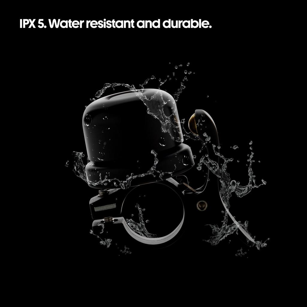 Pedalfinder bike bell with worldwide locating black