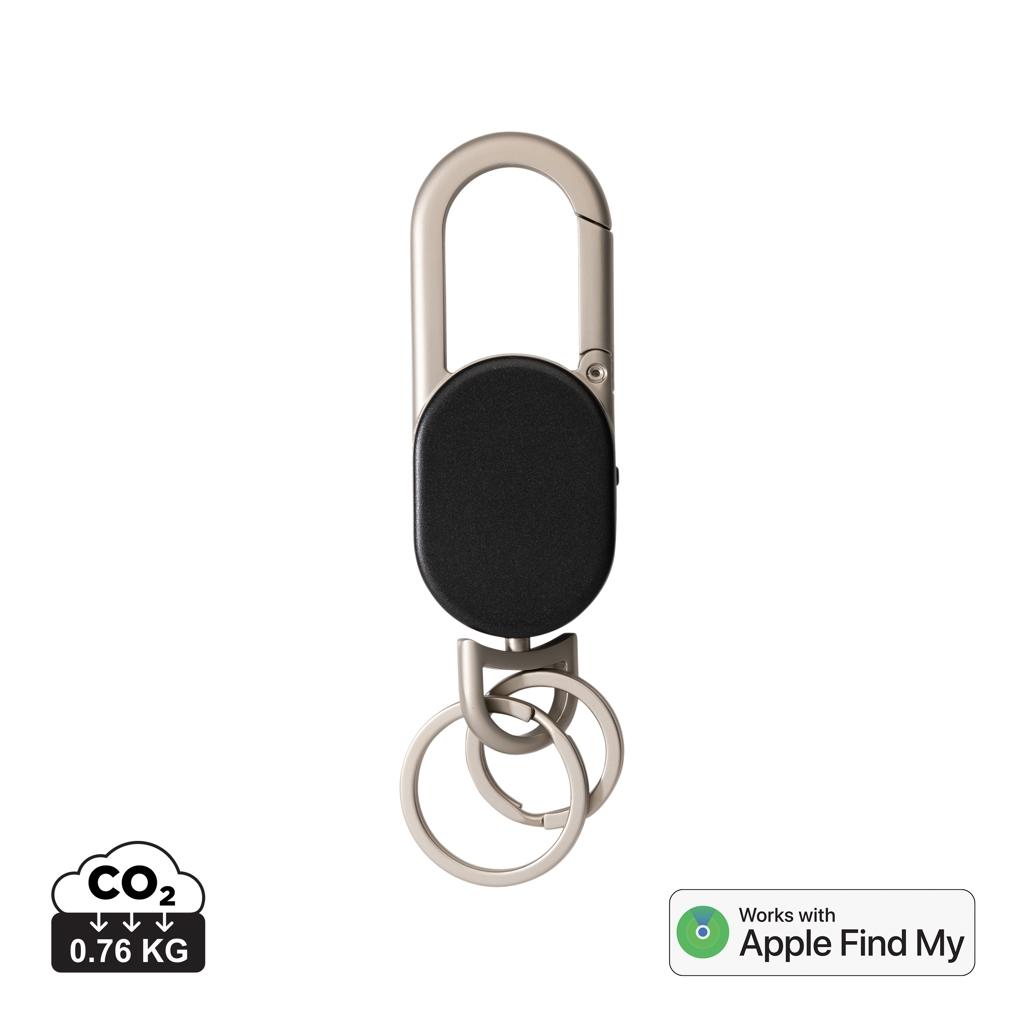 Keyfinder keychain with worldwide locating and USB C black