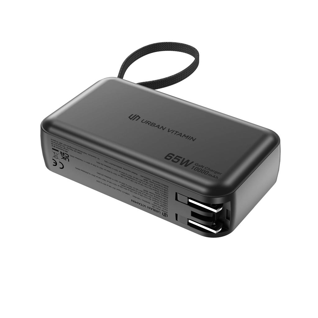 Urban Vitamin Eureka hybrid GANcharger 10000mah powerbank65W black