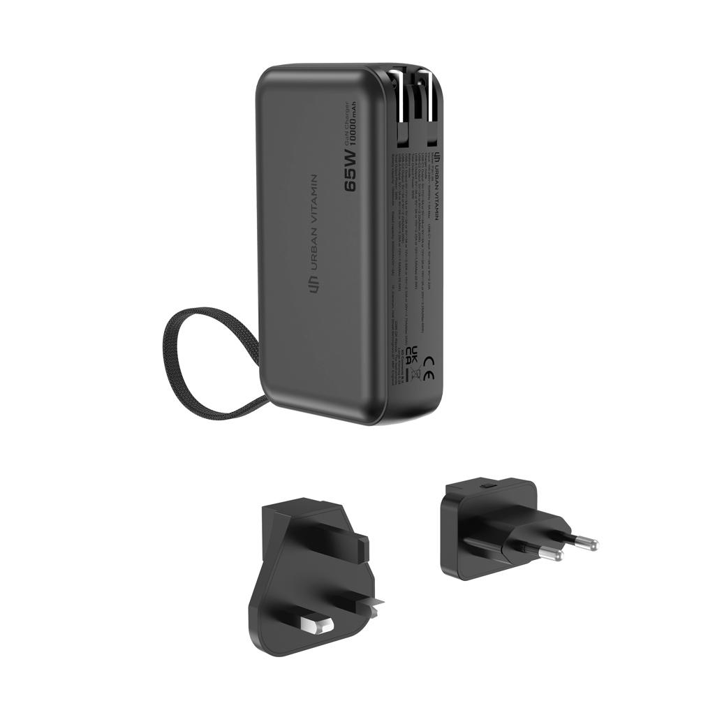 Urban Vitamin Eureka hybrid GANcharger 10000mah powerbank65W black
