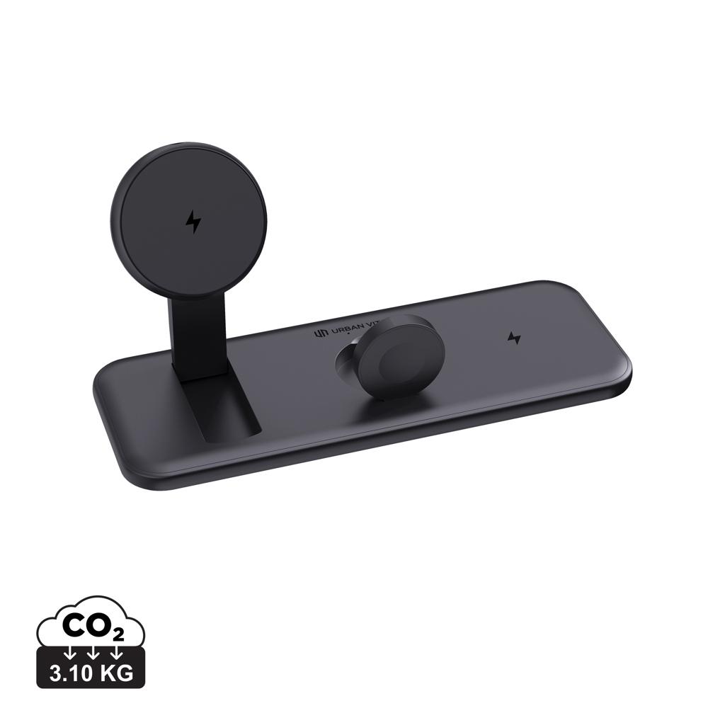 Urban Vitamin Torrance 3 in 1 magnetic 15W charger black