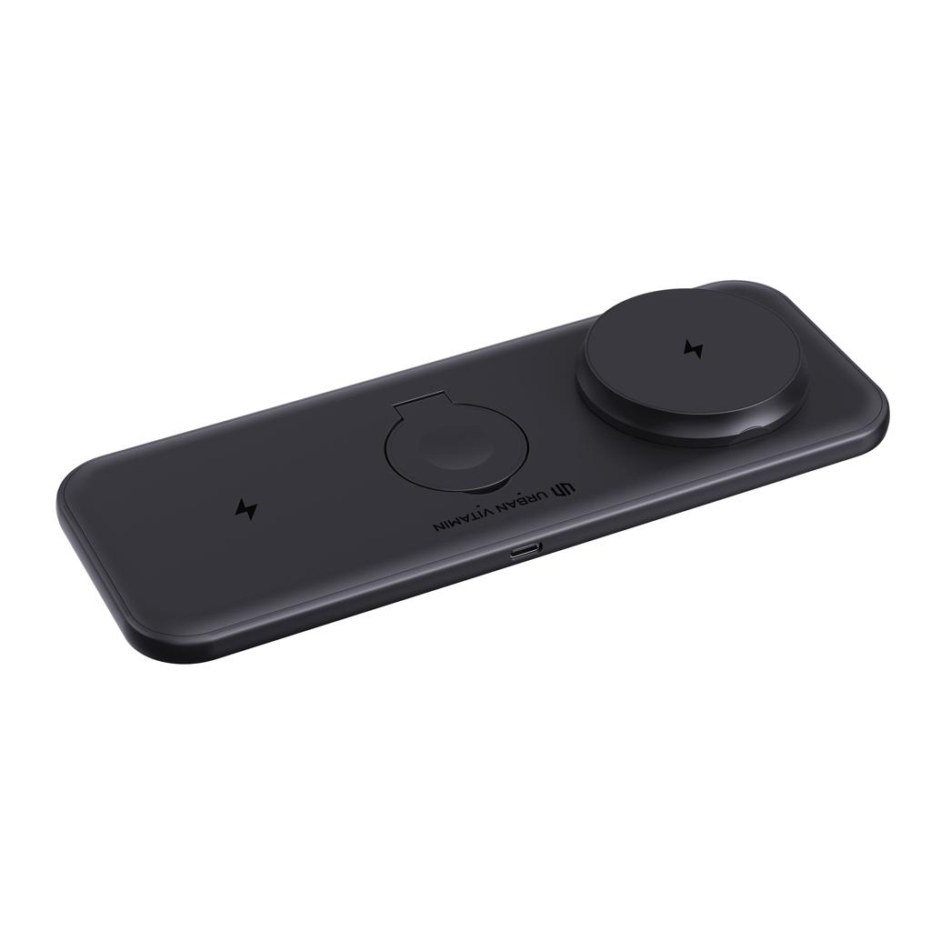 Urban Vitamin Torrance 3 in 1 magnetic 15W charger black