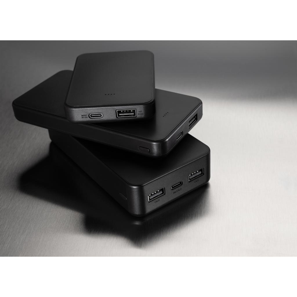 Boostcore RCS recycled plastic powerbank 20.000mAh USB C black