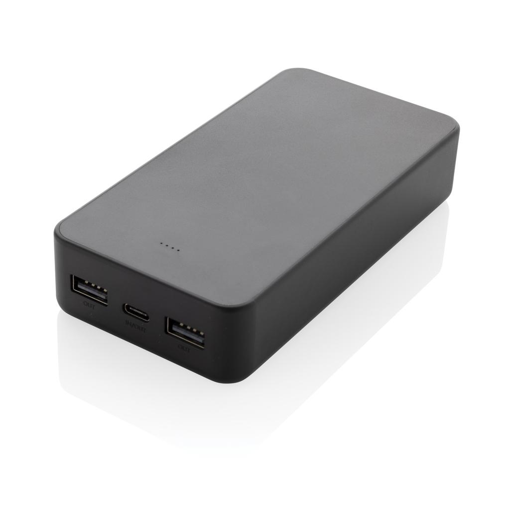 Boostcore RCS recycled plastic powerbank 20.000mAh USB C black