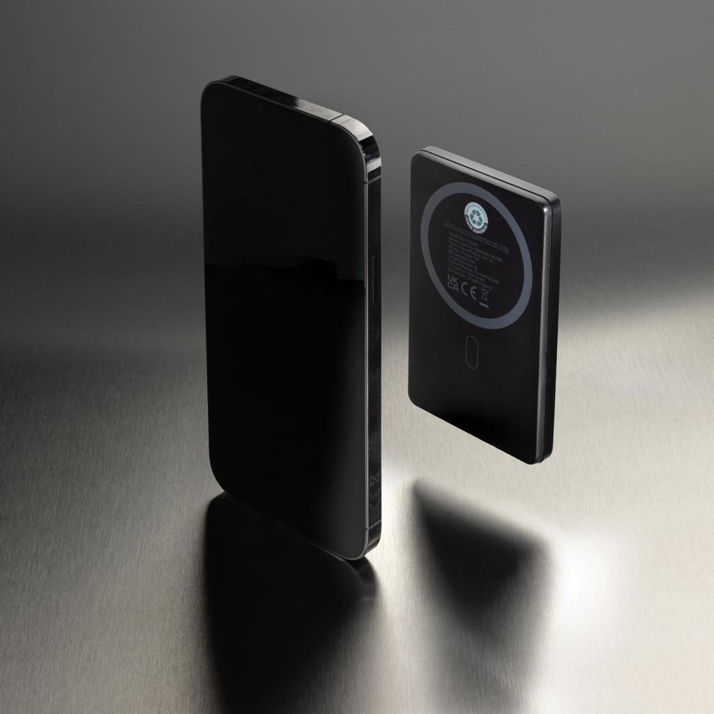 Orion RCS recycled aluminum 5000 mah 5W magnetic powerbank black