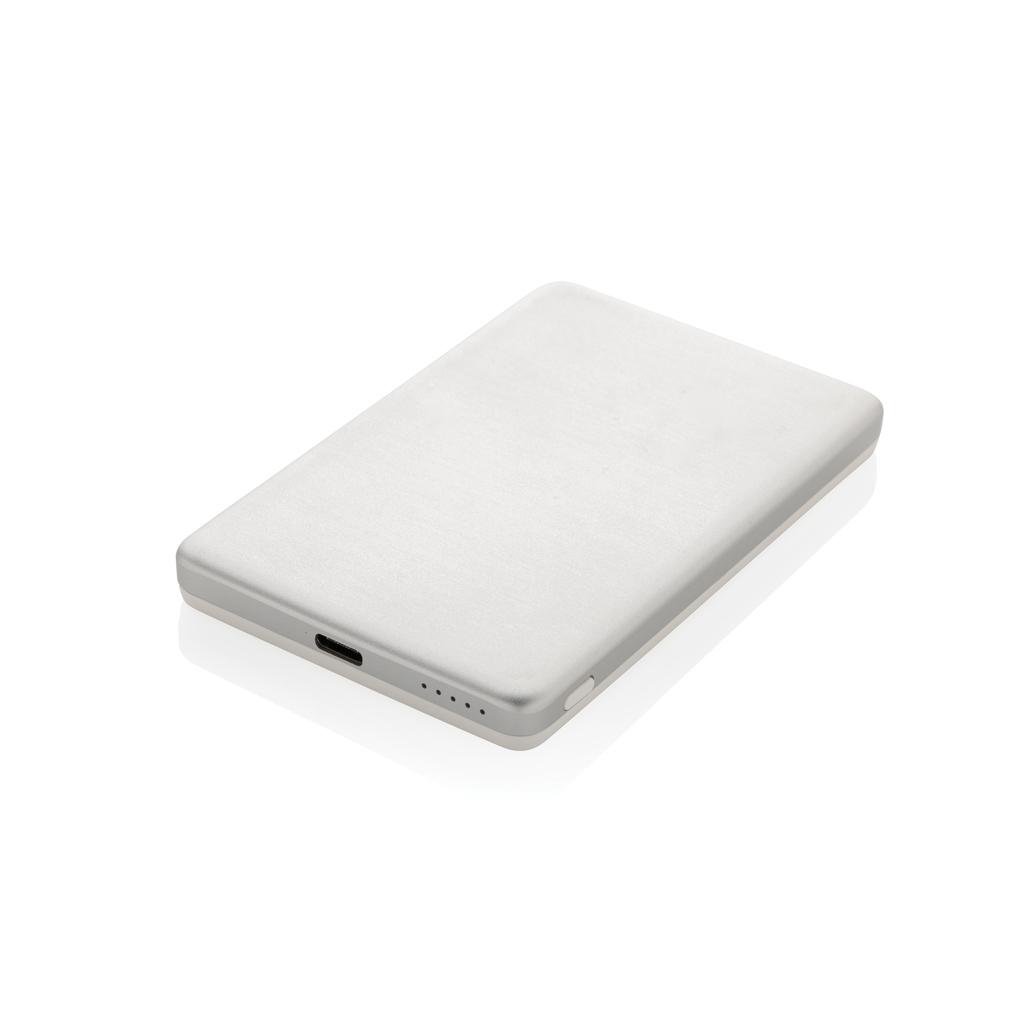 Orion RCS recycled aluminum 5000 mah 5W magnetic powerbank silver