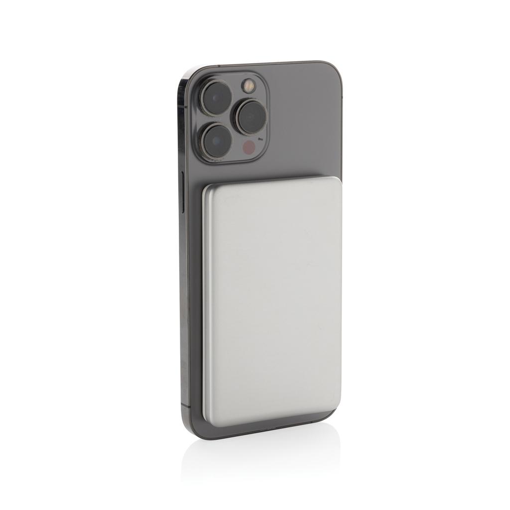 Orion RCS recycled aluminum 5000 mah 5W magnetic powerbank silver