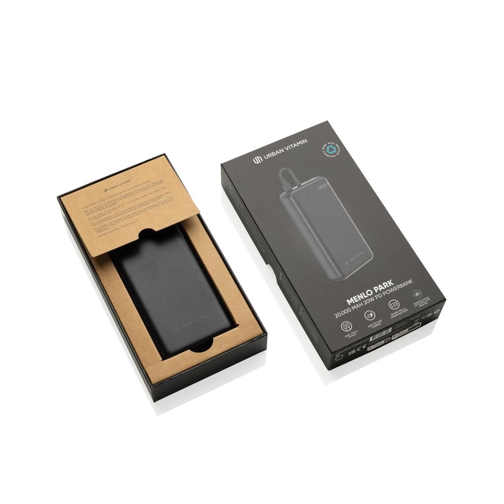 Urban Vitamin Menlo Park RCS rplastic 20,000 20WPD powerbank black