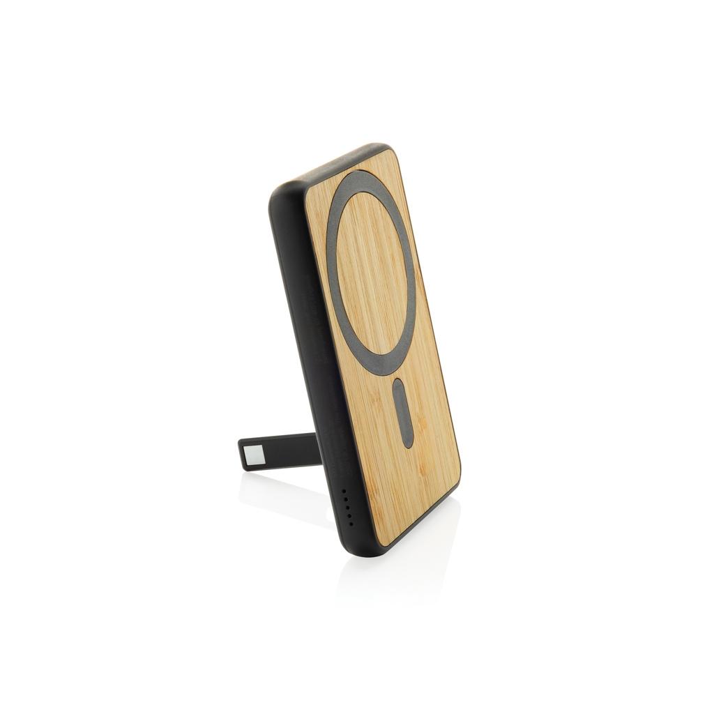 Zen RCS rplastic 5000 mah 5W magnetic bamboo powerbank black