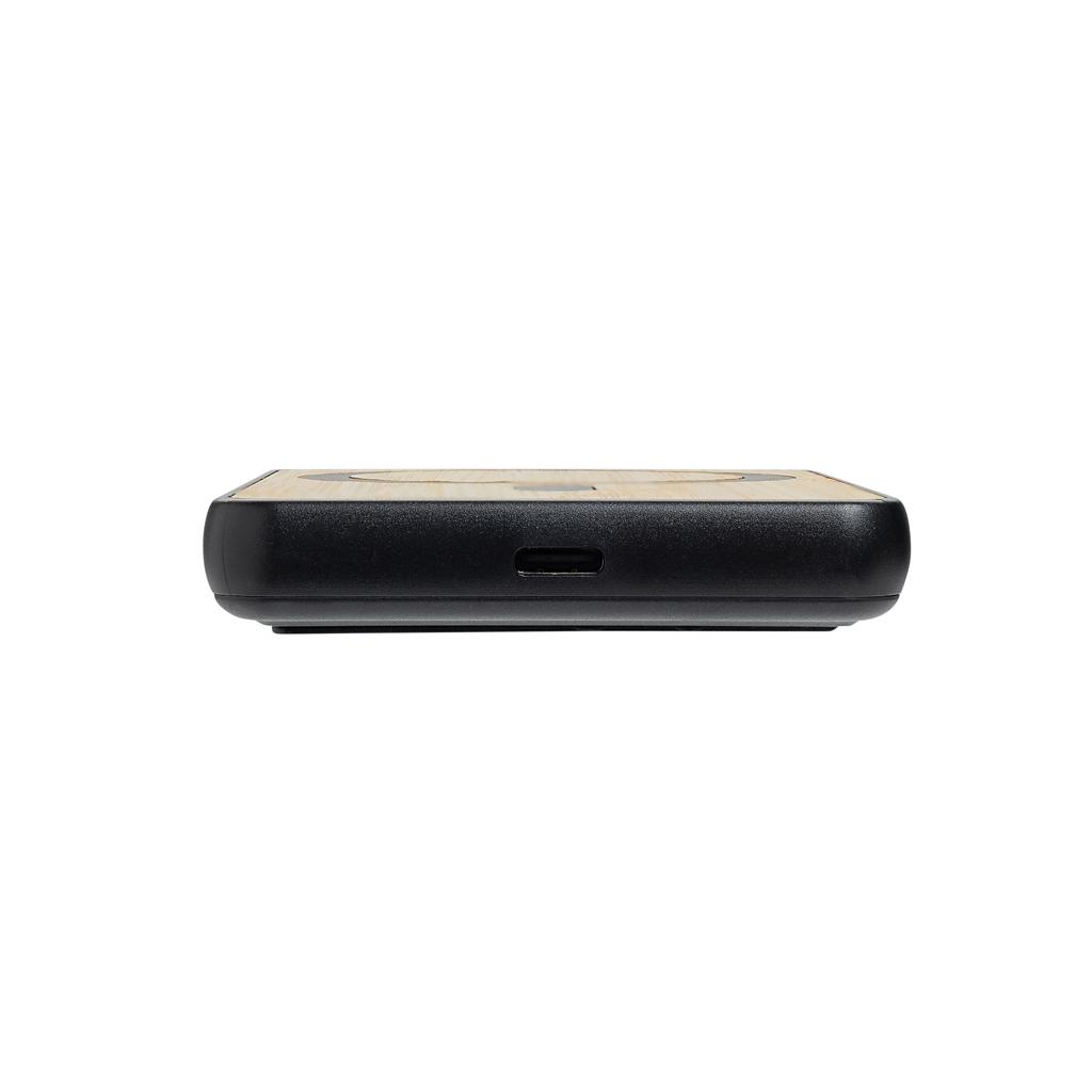 Zen RCS rplastic 5000 mah 5W magnetic bamboo powerbank black