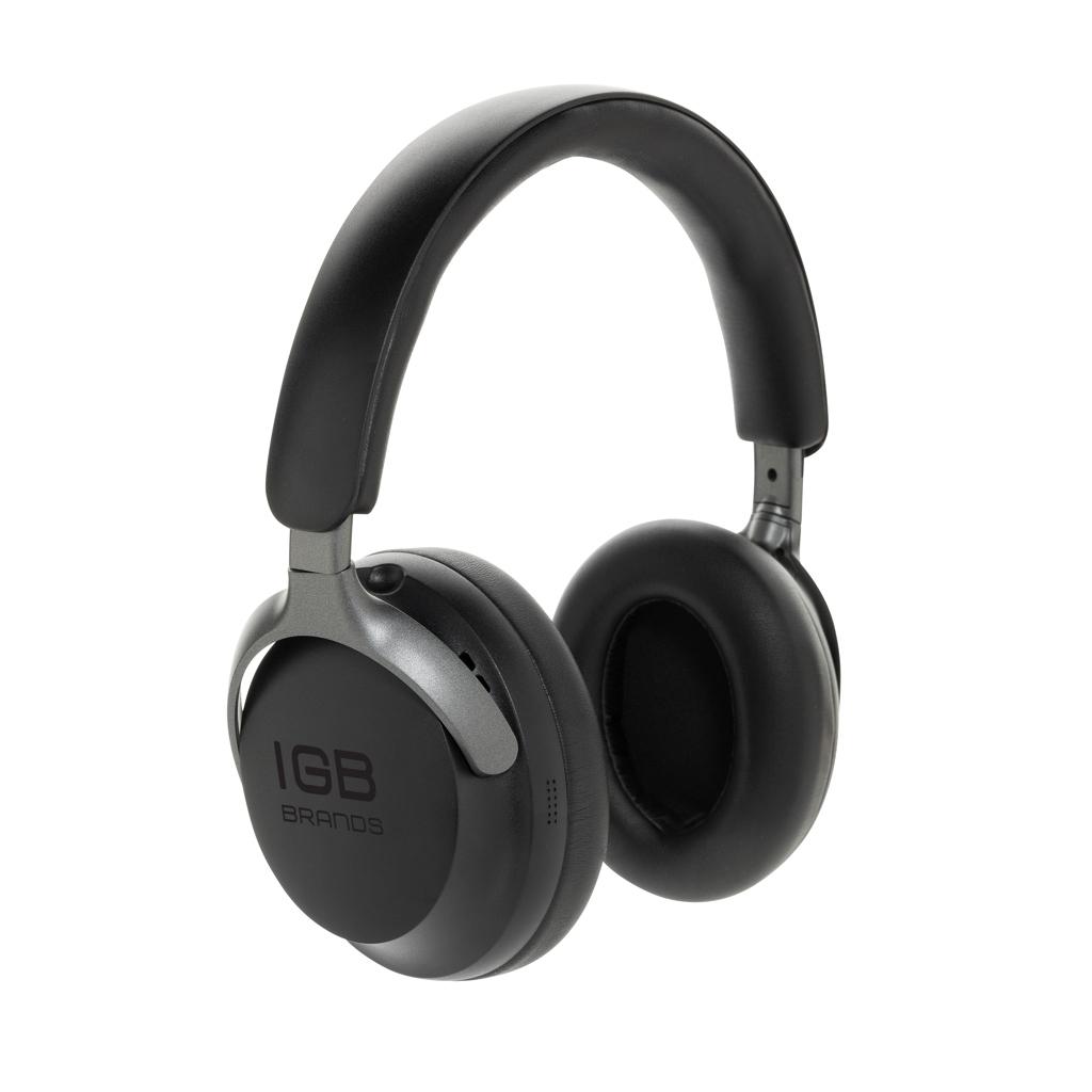 Soundpro RCS recycled plastic ANC headphone black