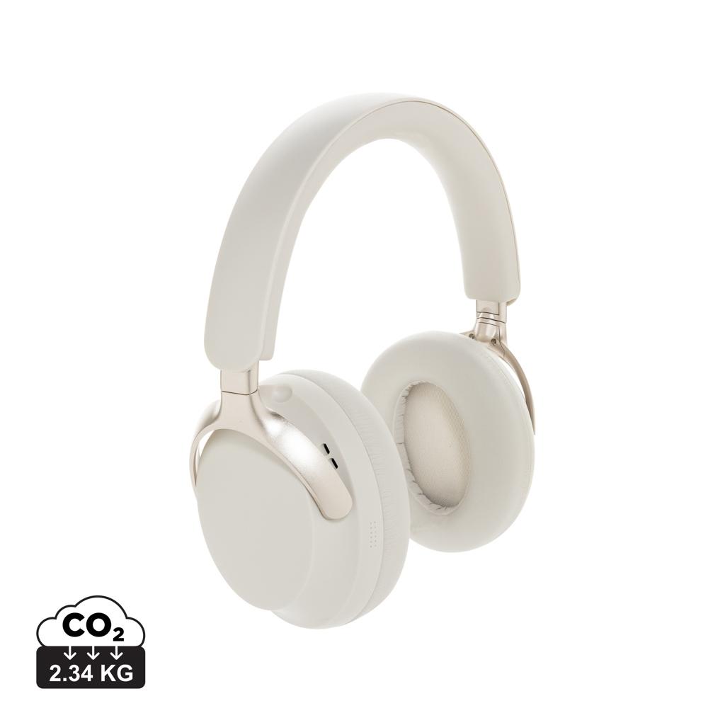 Soundpro RCS recycled plastic ANC headphone white
