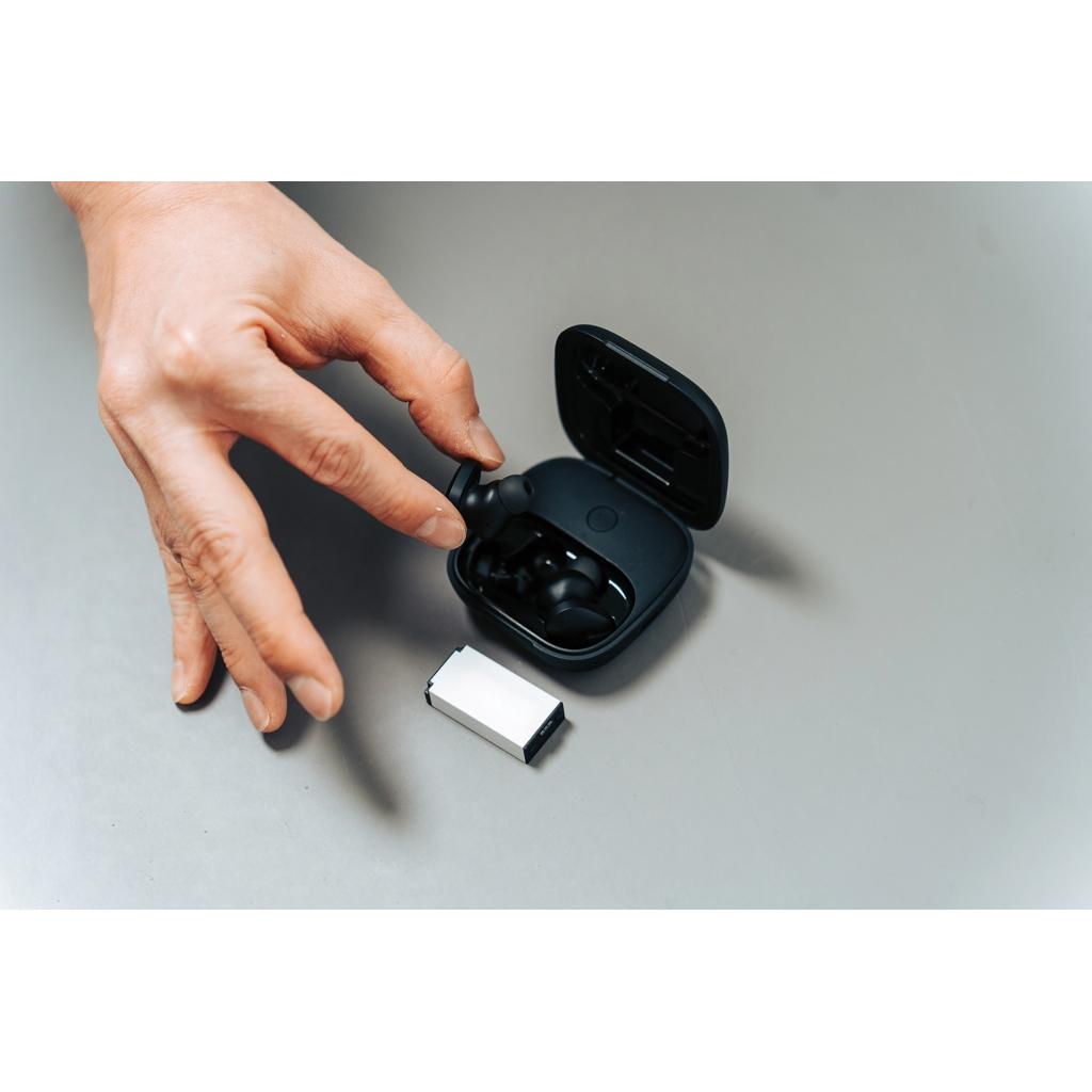 Lakewood RCS recycled and repairable wireless earbuds black