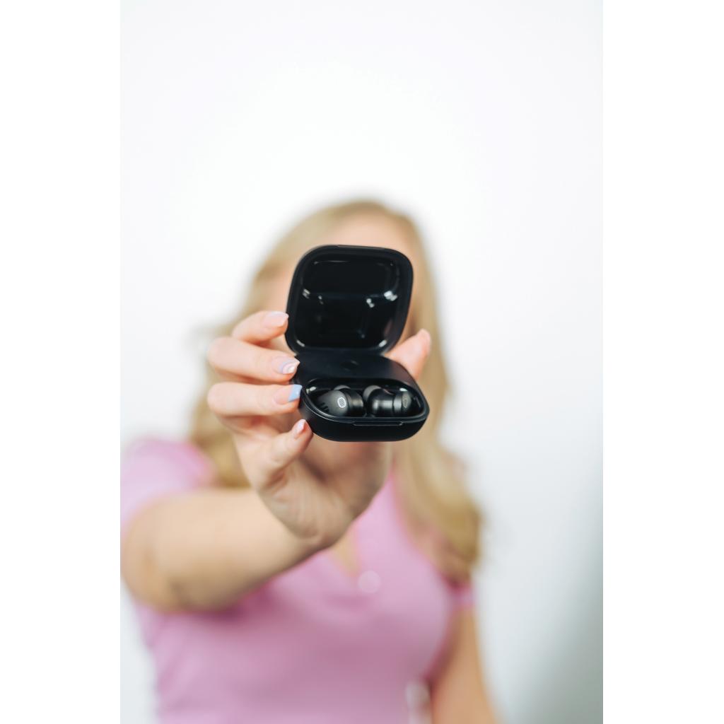 Lakewood RCS recycled and repairable wireless earbuds black