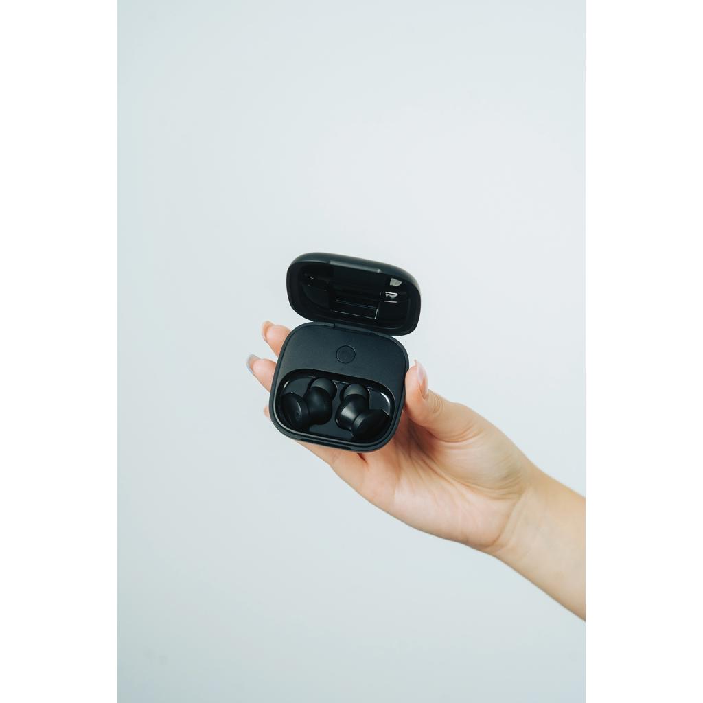 Lakewood RCS recycled and repairable wireless earbuds black