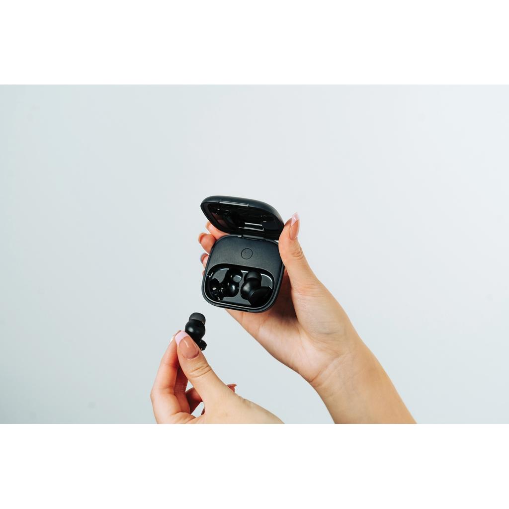 Lakewood RCS recycled and repairable wireless earbuds black