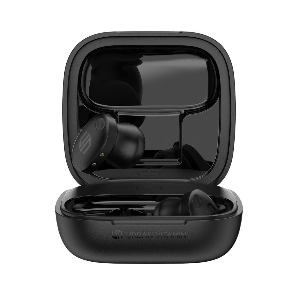 Lakewood RCS recycled and repairable wireless earbuds black
