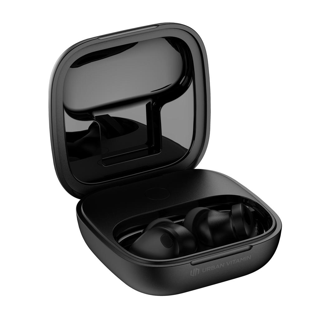 Lakewood RCS recycled and repairable wireless earbuds black