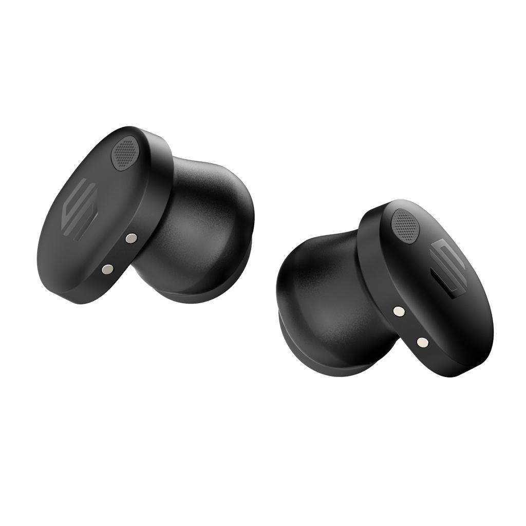 Lakewood RCS recycled and repairable wireless earbuds black