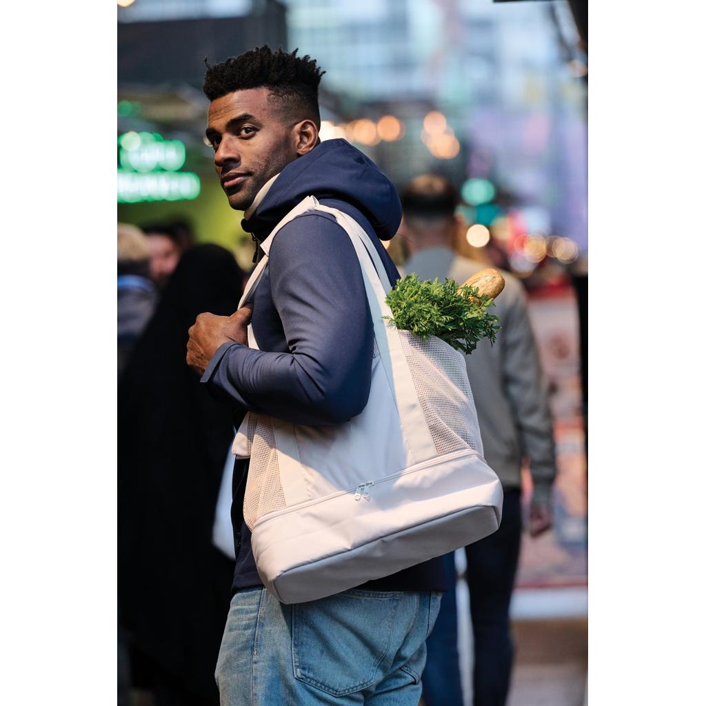 Iqlo Aware™ RPET 2-in-1 cooler tote beige