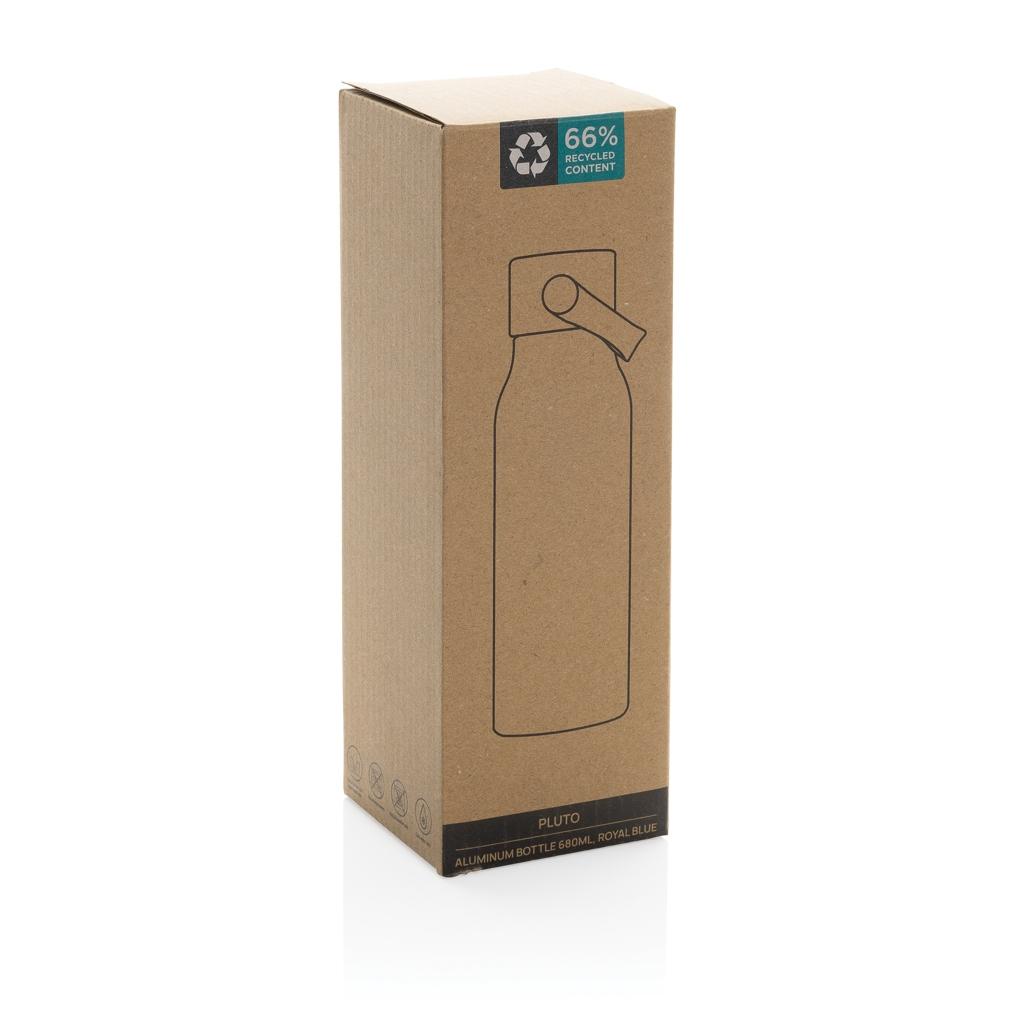 Pluto RCS Certified recycled aluminium bottle 680ml royal blue