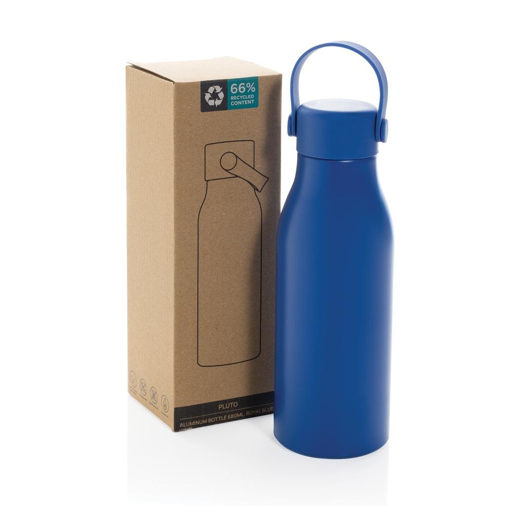 Pluto RCS Certified recycled aluminium bottle 680ml royal blue