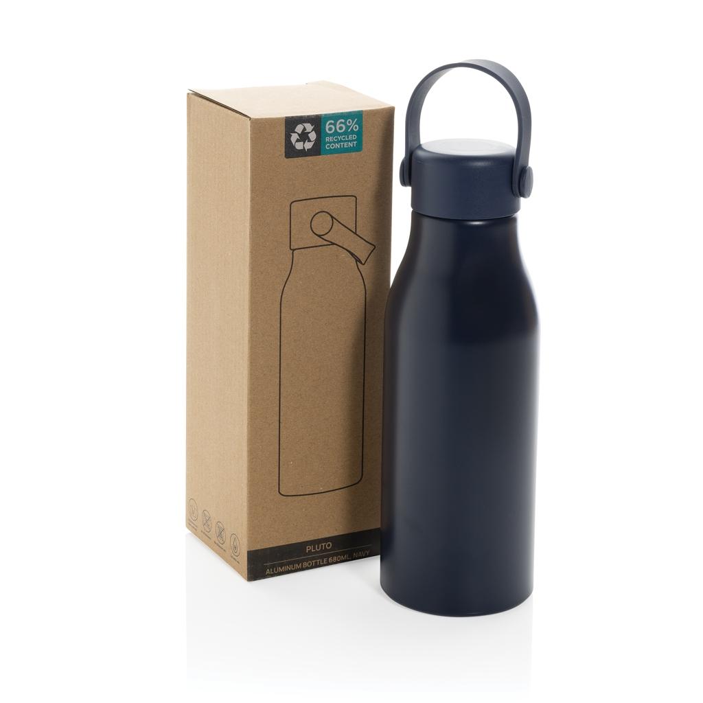 Pluto RCS Certified recycled aluminium bottle 680ml navy
