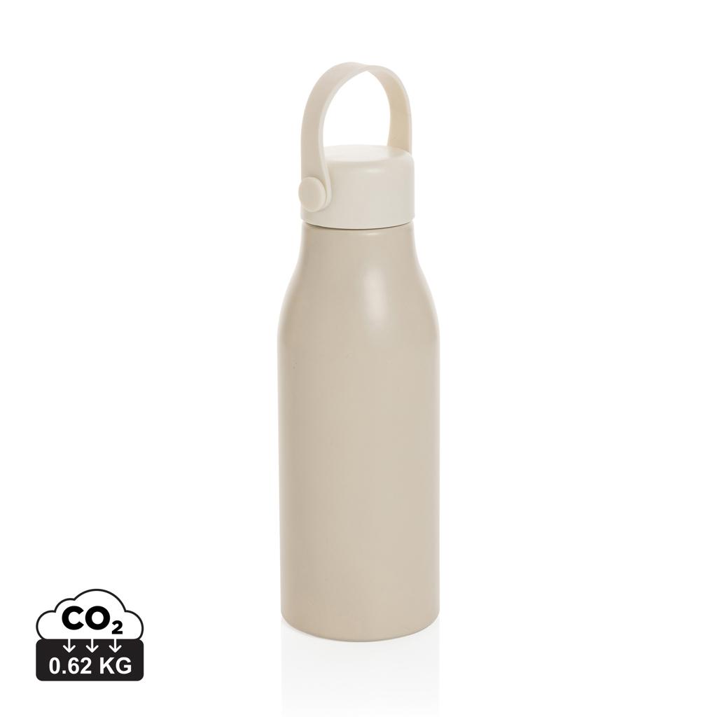 Pluto RCS Certified recycled aluminium bottle 680ml off white