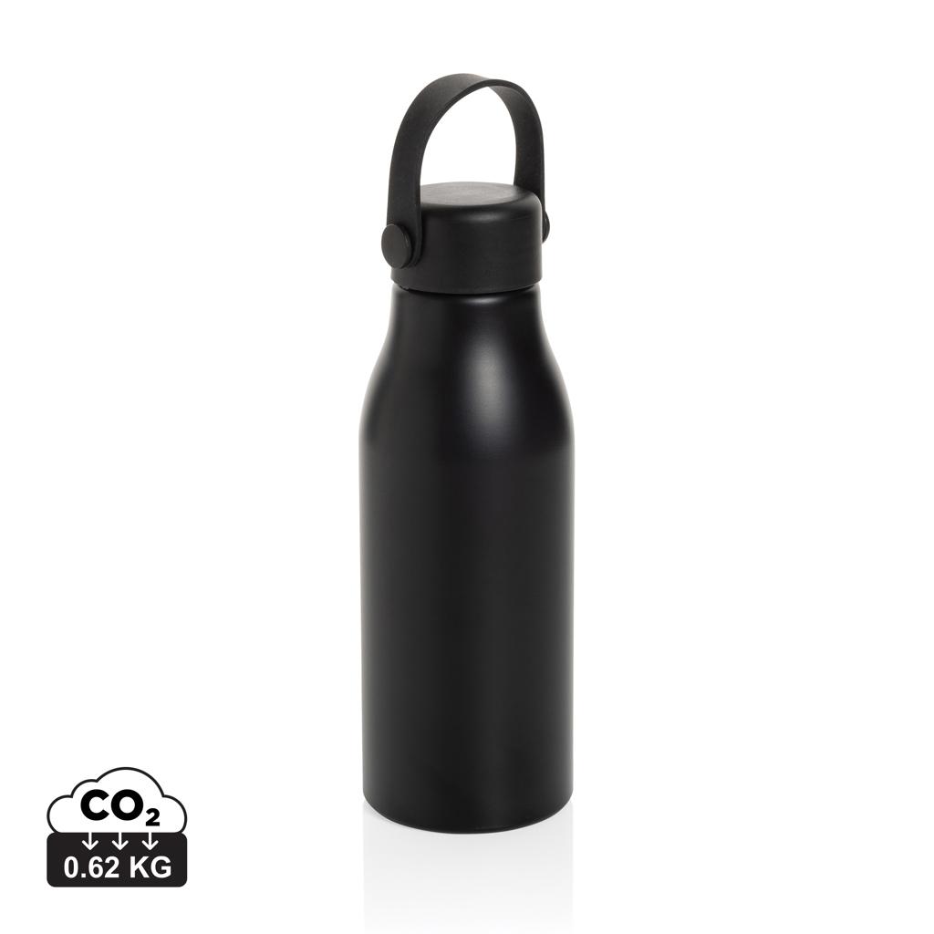 Pluto RCS Certified recycled aluminium bottle 680ml black