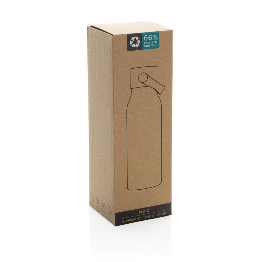 Pluto RCS Certified recycled aluminium bottle 680ml silver