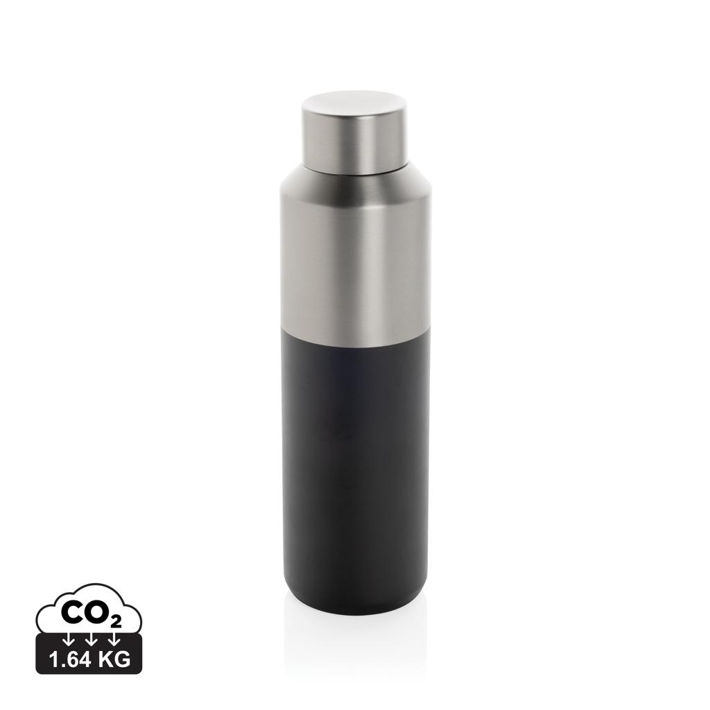 Fluid RCS certified recycled steel water bottle 600ml black