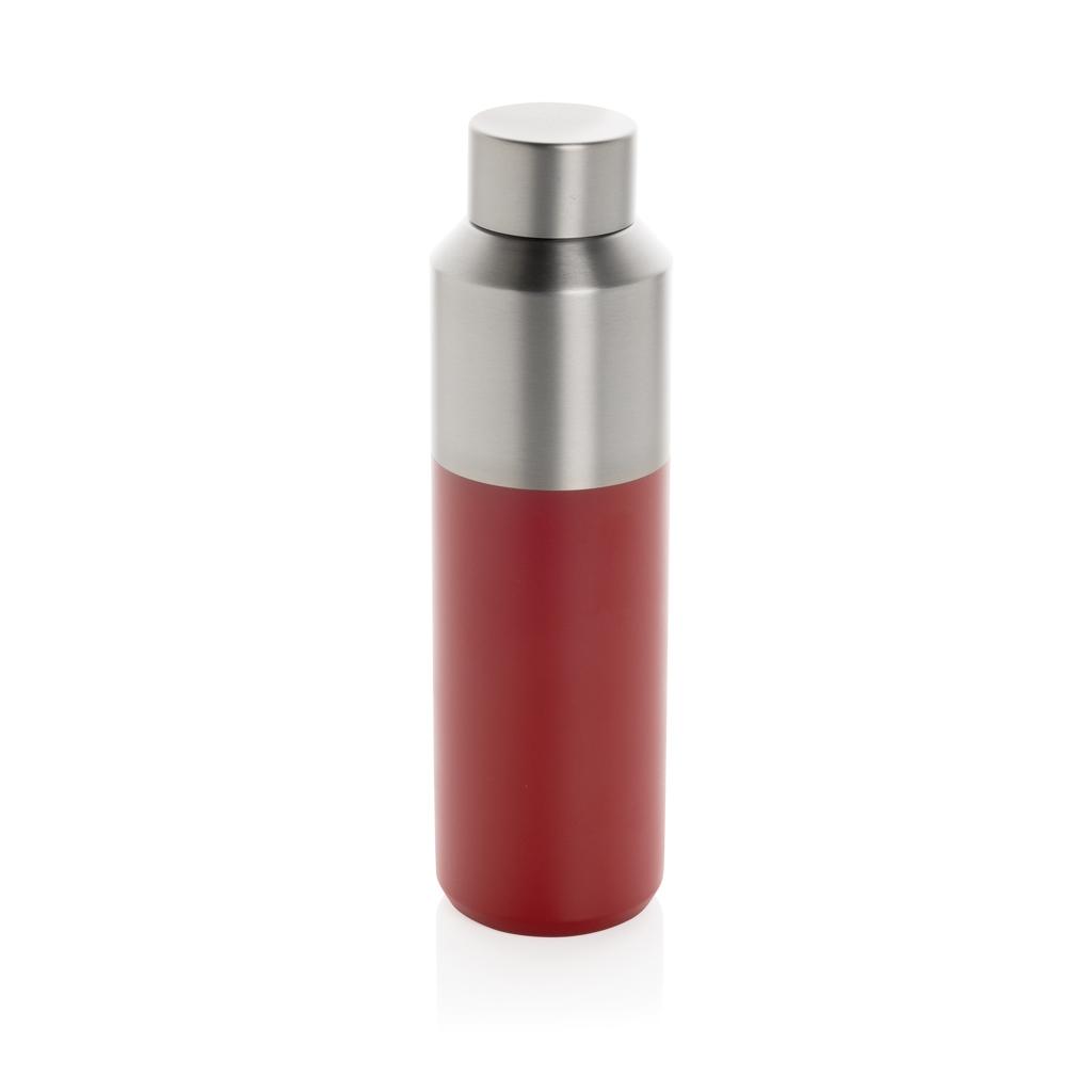 Fluid RCS certified recycled steel water bottle 600ml red