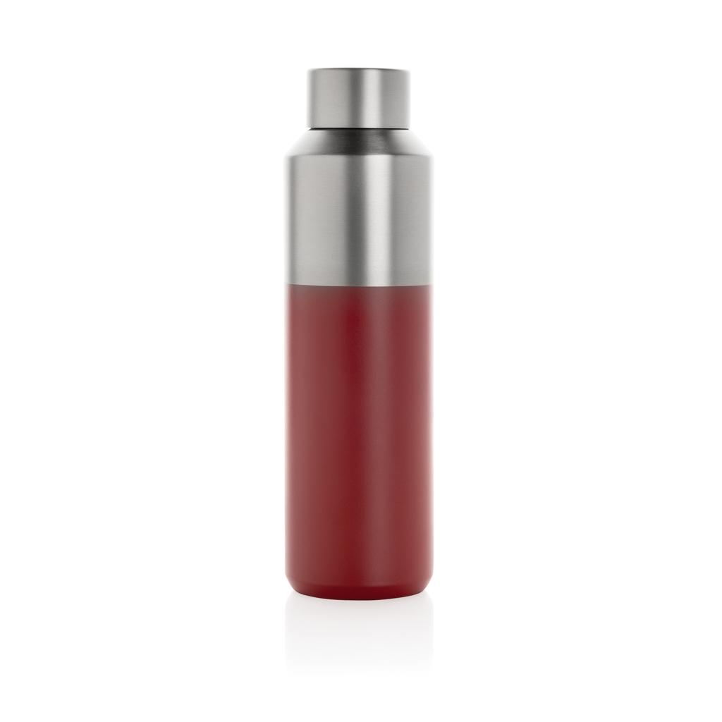 Fluid RCS certified recycled steel water bottle 600ml red