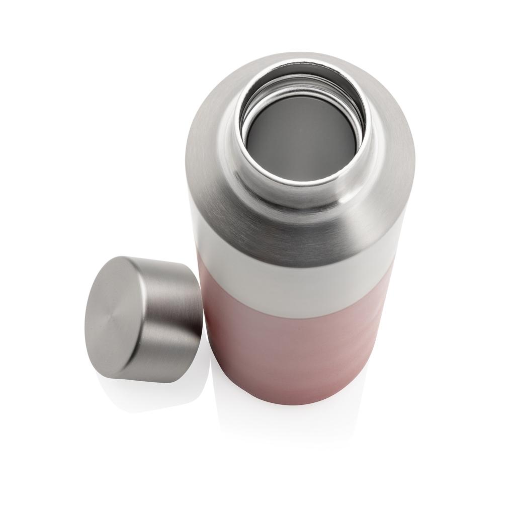 Fluid RCS certified recycled steel water bottle 600ml red