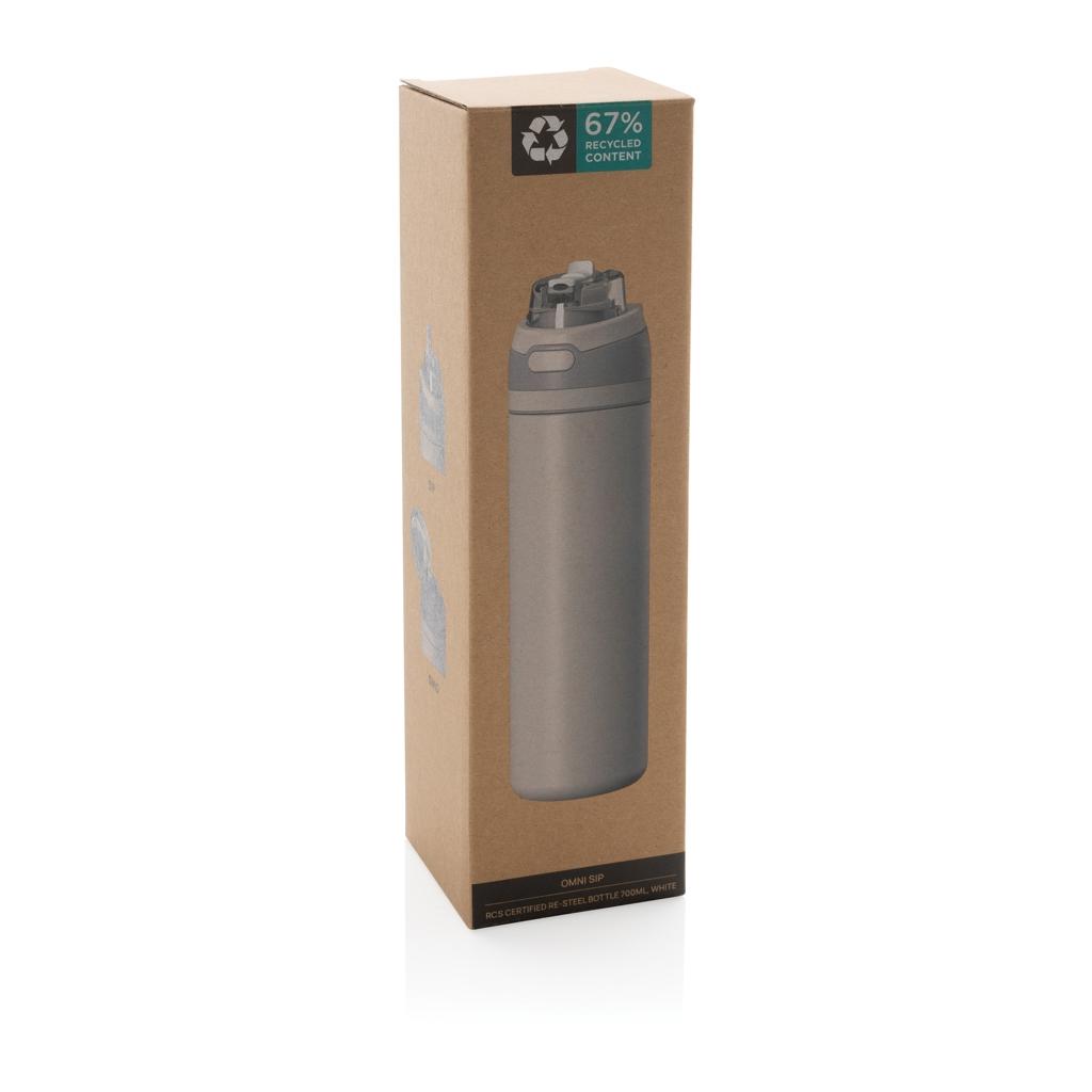 Omni Sip RCS certified re-steel lockable bottle 700ml transparent