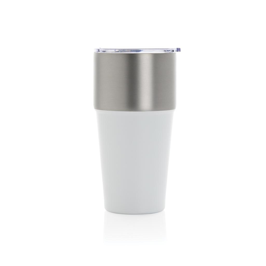 Fluid RCS certified recycled steel tumbler 500ml transparent