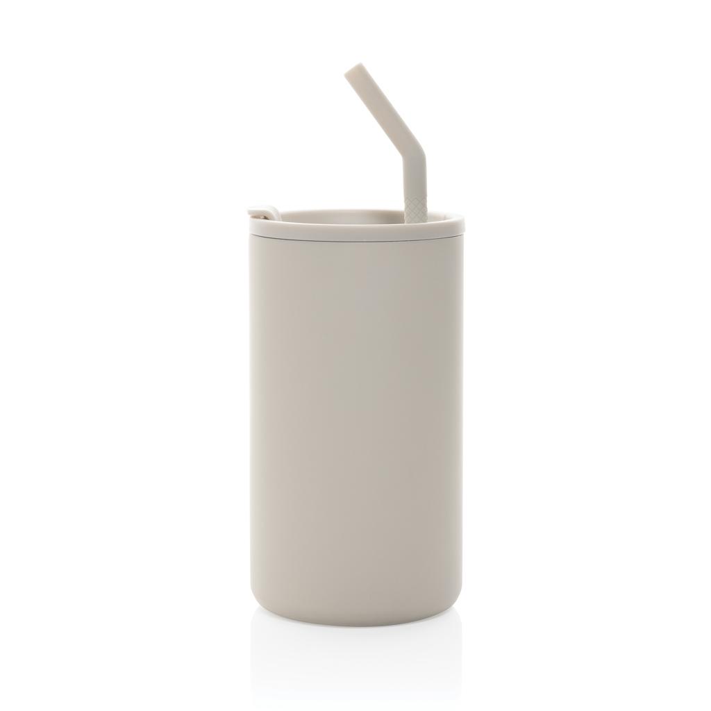 Cube RCS certified recycled steel mug 800ml off white