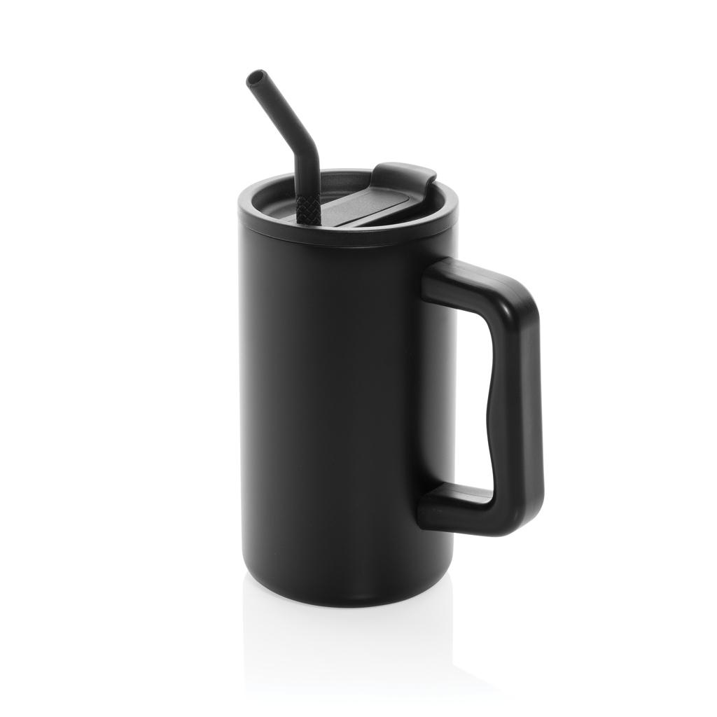 Cube RCS certified recycled steel mug 800ml black