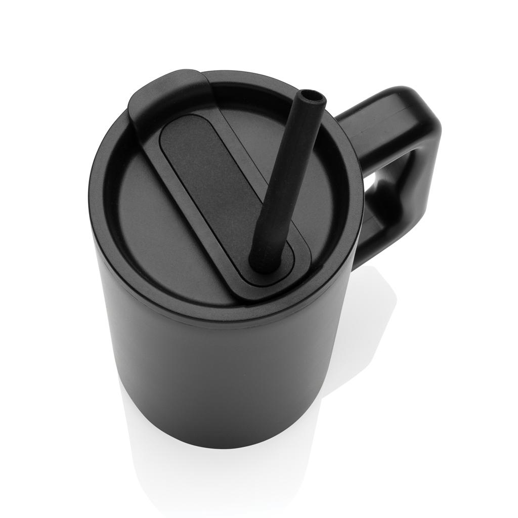 Cube RCS certified recycled steel mug 800ml black
