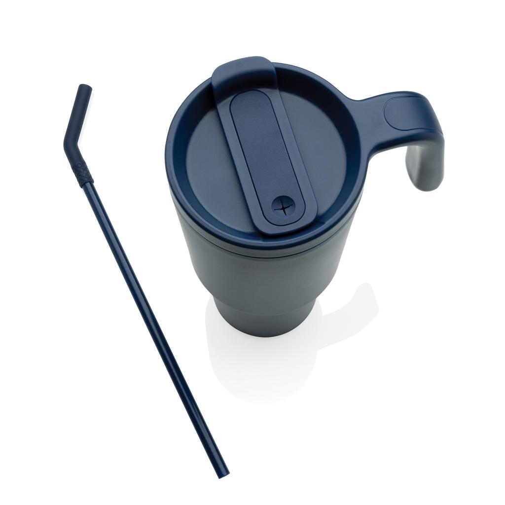 Graphic 360 RCS certified recycled steel tumbler 900ml navy