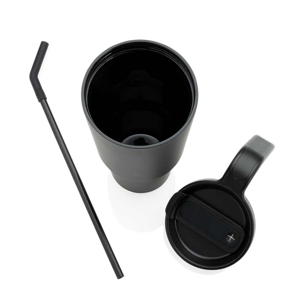 Graphic 360 RCS certified recycled steel tumbler 900ml black