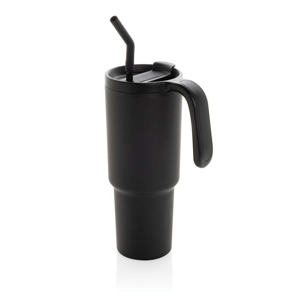 Graphic 360 RCS certified recycled steel tumbler 900ml black
