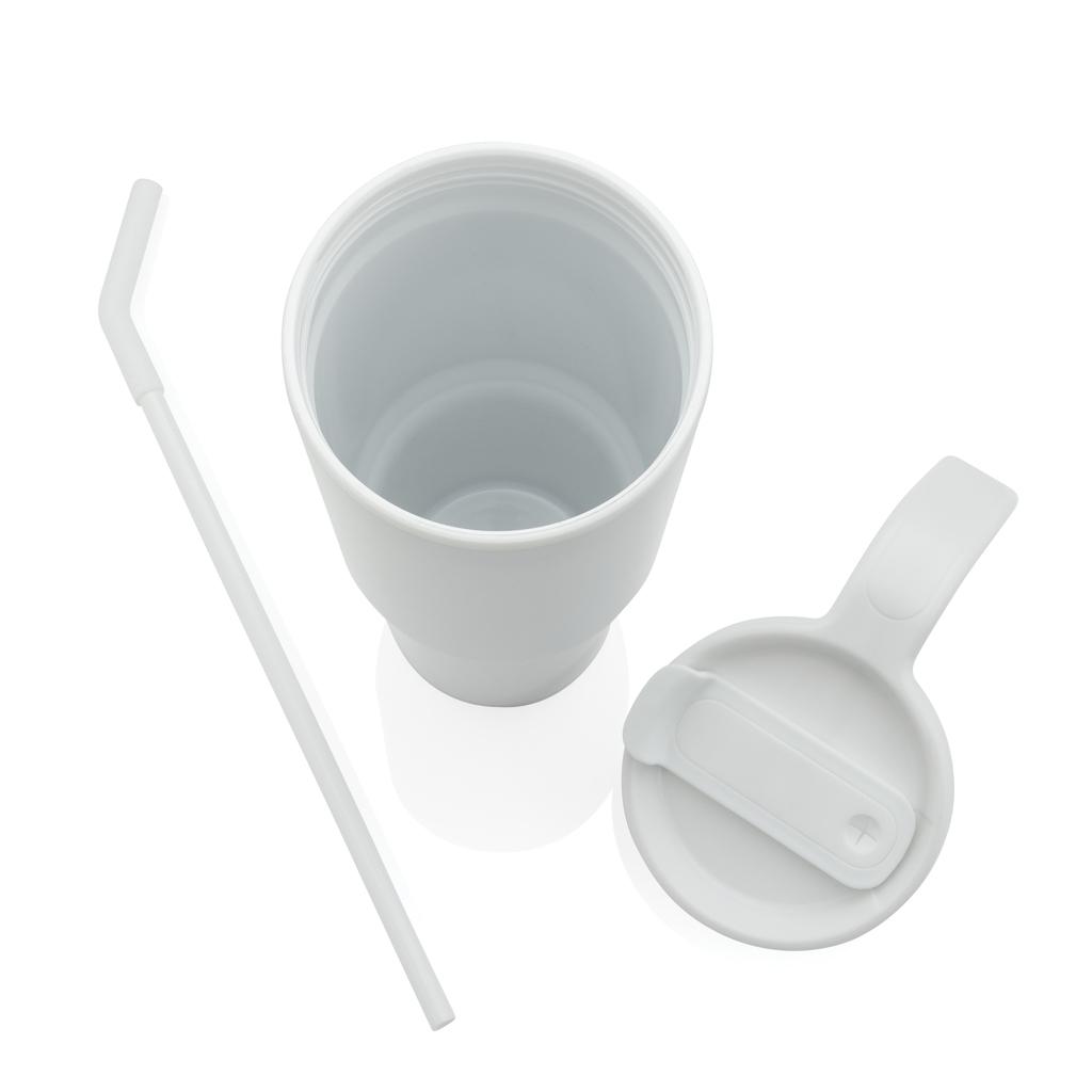 Graphic 360 RCS certified recycled steel tumbler 900ml transparent