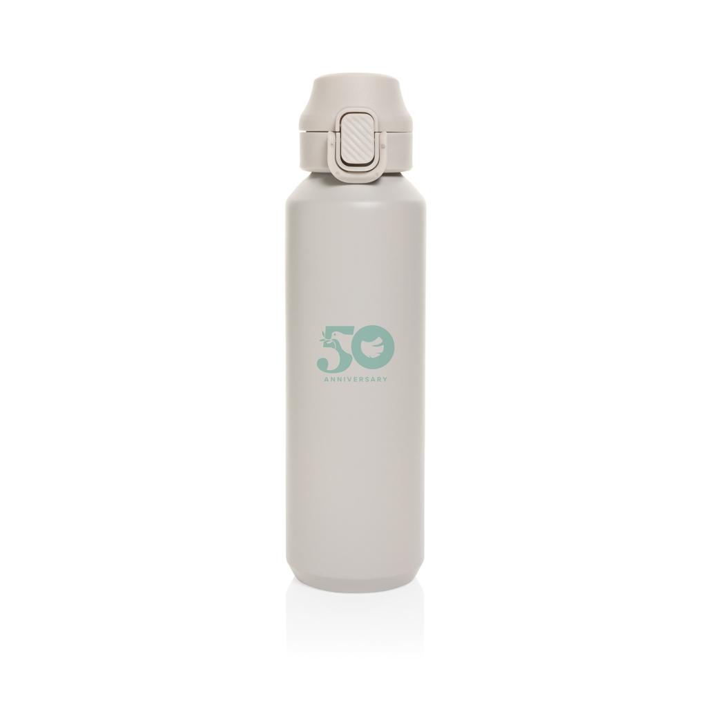 Via RCS Re-steel lockable sport bottle 600ML beige