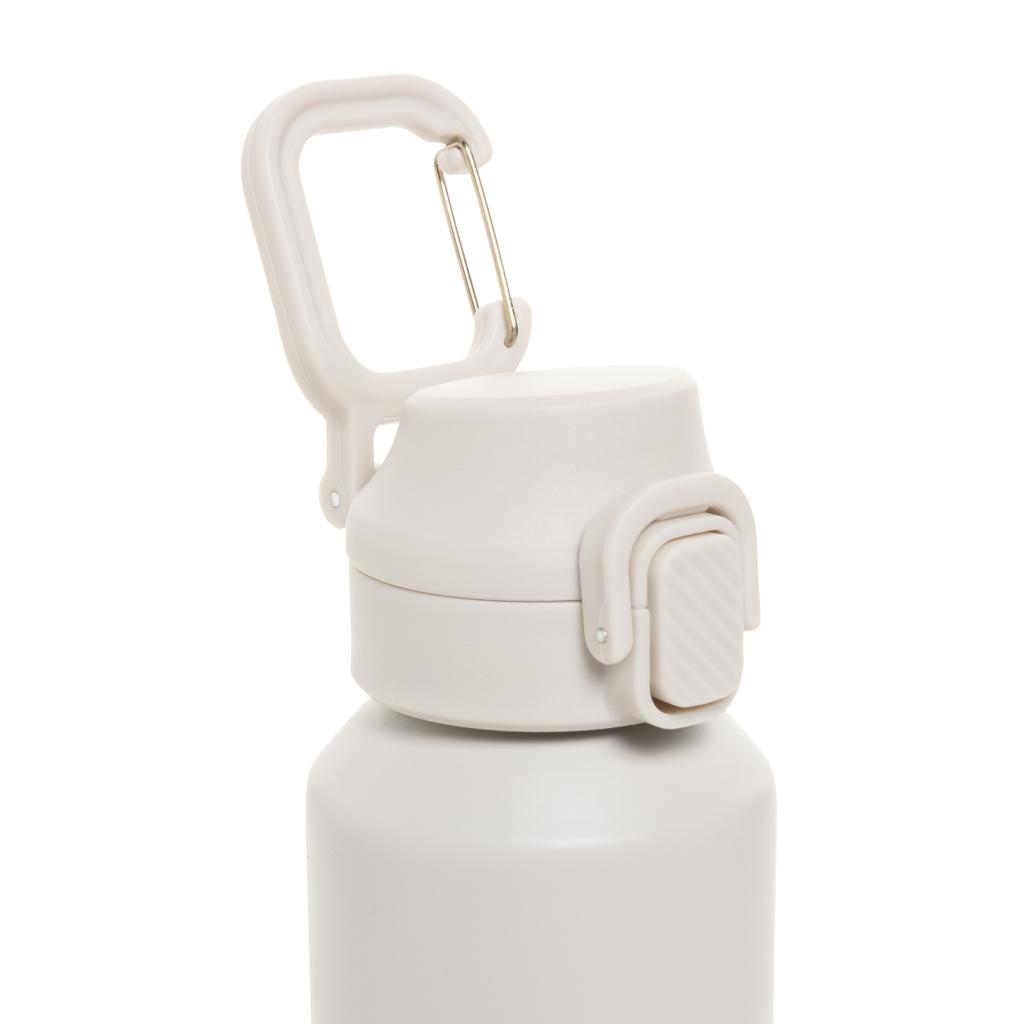 Via RCS Re-steel lockable sport bottle 600ML beige