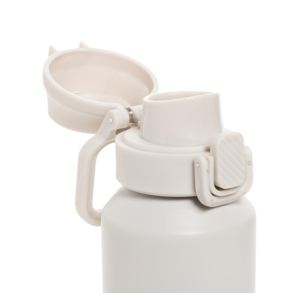 Via RCS Re-steel lockable sport bottle 600ML beige